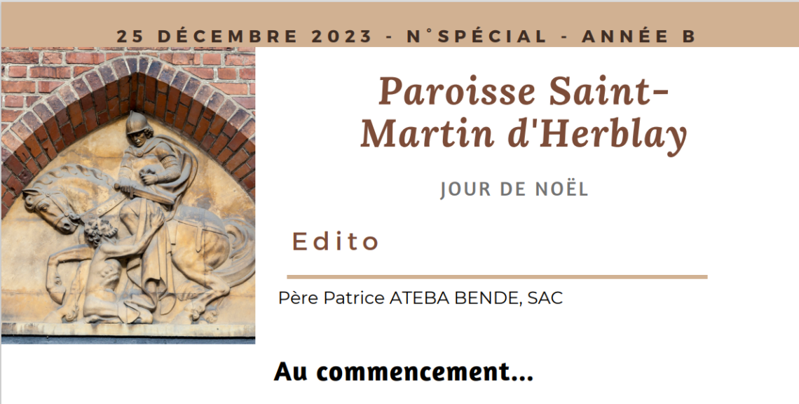 Feuille de messe – 25 décembre 2023