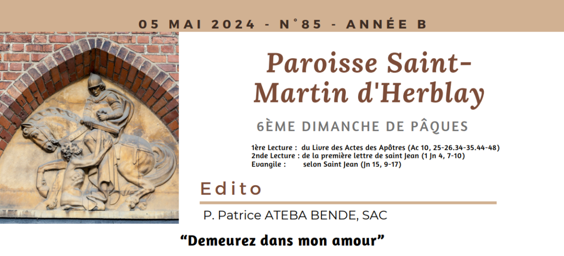 Feuille de messe – 05 mai 2024