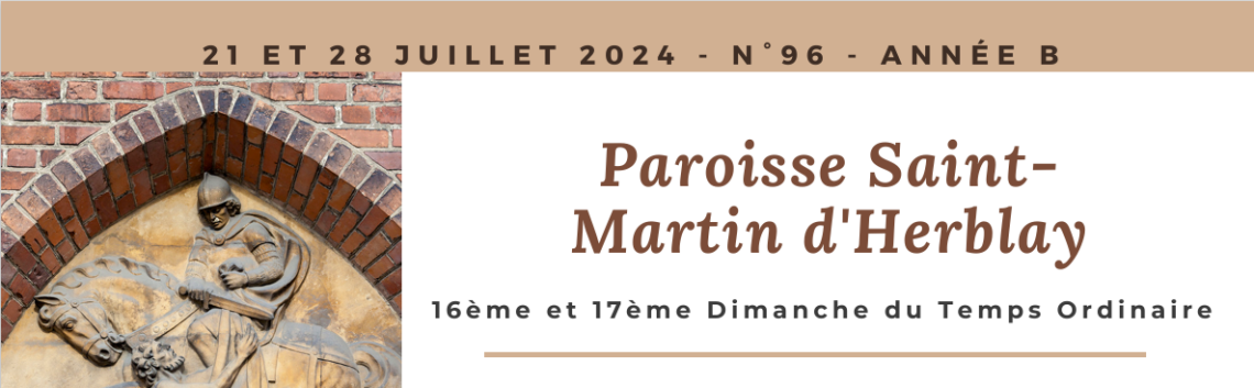 Feuille de messe – 21 et 28 juillet 2024