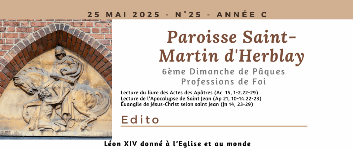 Feuillet d’annonces – 25 mai 2025