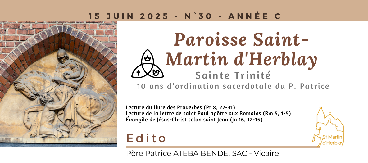 Feuillet de chants – 15 juin 2025