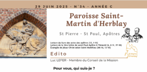 Feuillet d’annonces – 29 juin 2025
