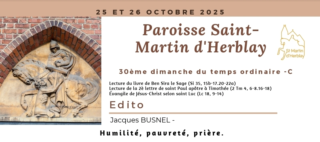 Feuillet d’annonces – 26 octobre 2025