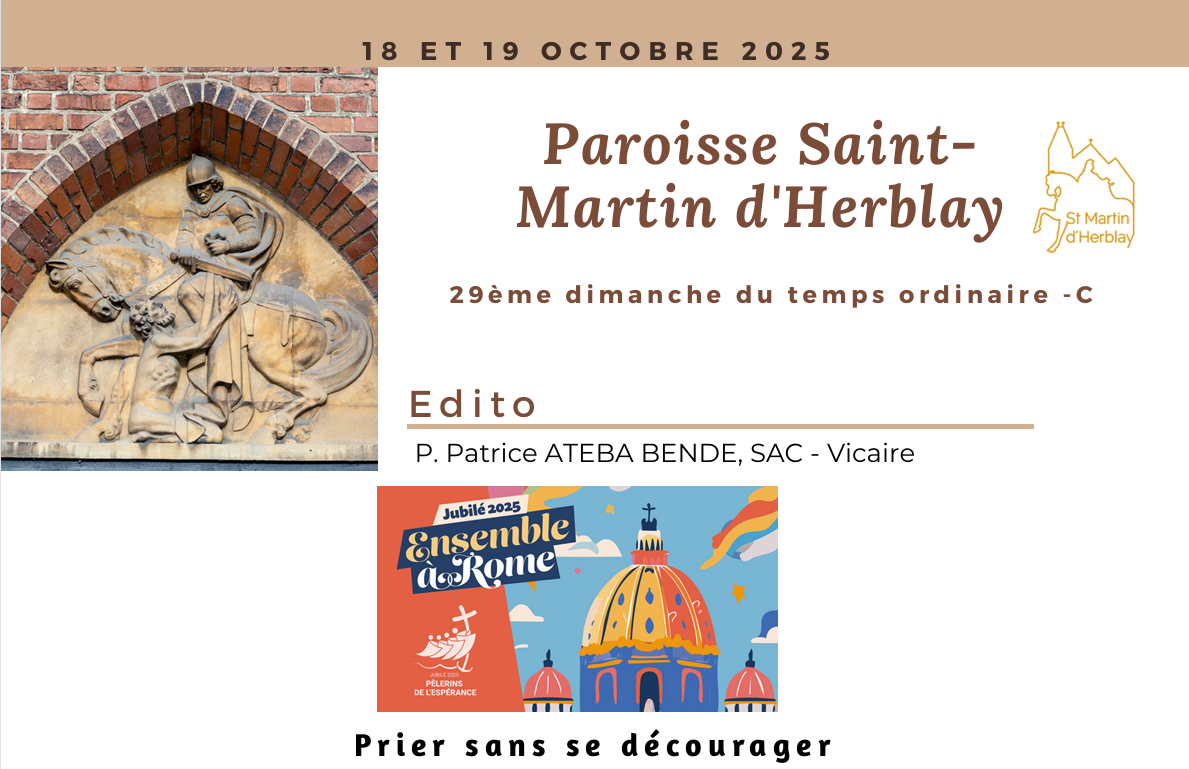 Feuillet d’annonces – 19 octobre 2025