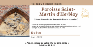 Feuillet d’annonces – 16 novembre 2025