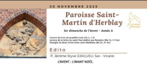 Feuillet d’annonces – 30 novembre 2025