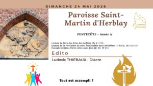 Feuillet de chants – 24 mai 2026