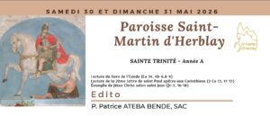 Feuillet d&rsquo;annonces – 31 mai 2026