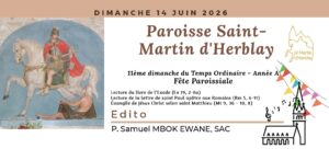 Feuillet d&rsquo;annonces – 14 juin 2026