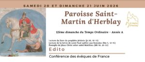 Feuillet d&rsquo;annonces – 21 juin 2026